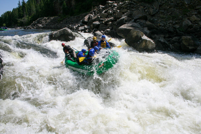 Expert-level rafting in gore canyon, colorado
