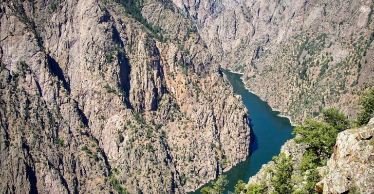 Rocky Mountains with the Gunnison River cutting through the landscape with some of the best rafting in Colorado