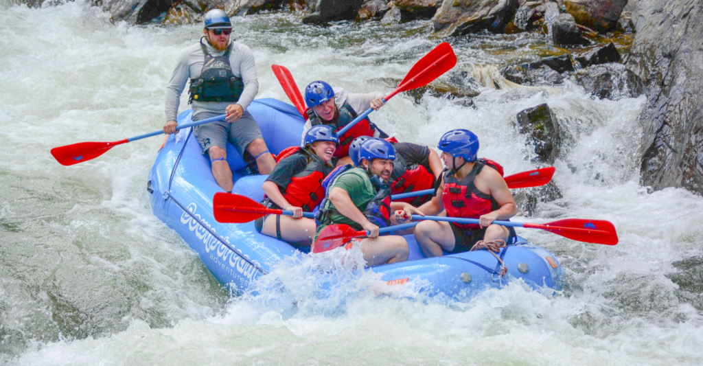 Rafting Near Red Rocks